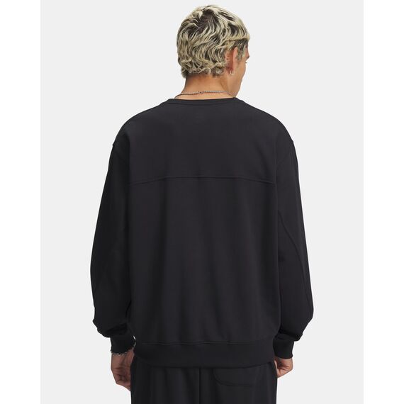 UNDER ARMOUR bluza męska bez kaptura Rival LW Crew czarny, Kolor: czarny, Rozmiar: XL, 2 zdjęcie