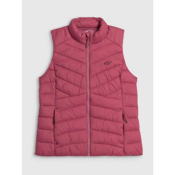 4F Kamizelka puchowa pikowana damska F371 CITY JACKETS różowa, Kolor: różowy, Rozmiar: L, 4 zdjęcie