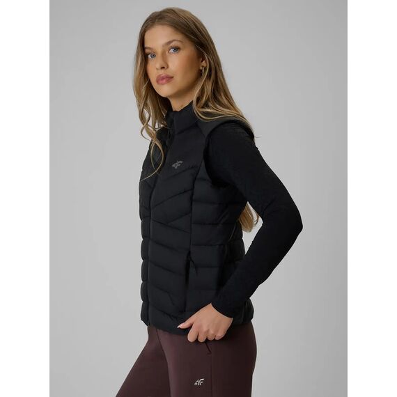 4F Kamizelka puchowa pikowana damska F371 CITY JACKETS czarna, Kolor: czarny, Rozmiar: M, 2 zdjęcie