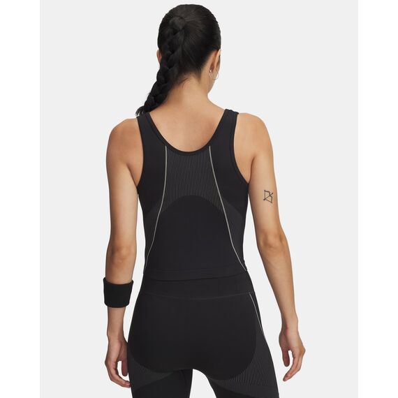 Under Armour Vanish Seamless Tank damski top treningowy bez rękawów czarny, Kolor: czarny, Rozmiar: XS, 2 zdjęcie