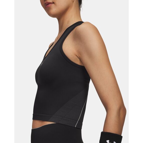 Under Armour Vanish Seamless Tank damski top treningowy bez rękawów czarny, Kolor: czarny, Rozmiar: XS, 3 zdjęcie