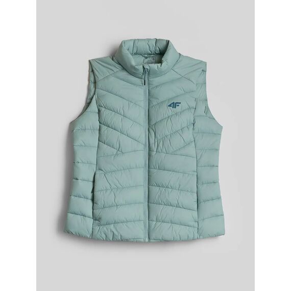 4F Kamizelka puchowa pikowana damska F371 CITY JACKETS zielona, Kolor: zielony, Rozmiar: L, 4 zdjęcie