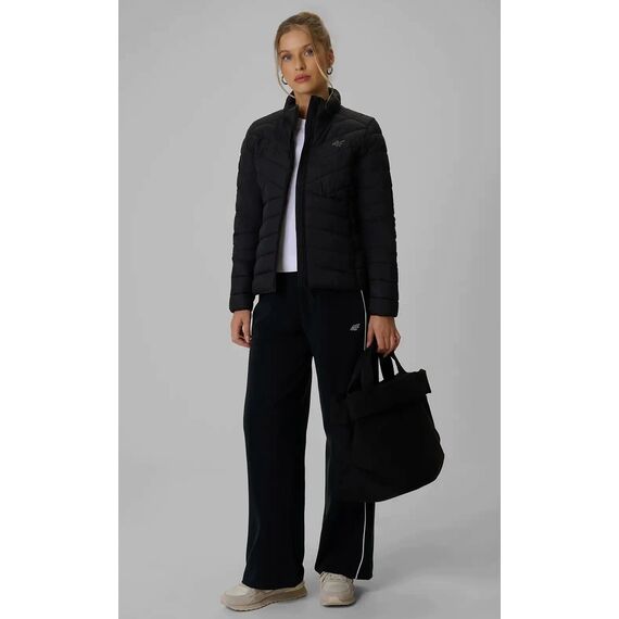 4F Damska kurtka pikowana puchowa F0923 CITY JACKETS czarna, Kolor: czarny, Rozmiar: M