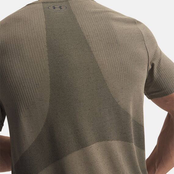 Under Armour Vanish Seamless T-shirt męska koszulka treningowa beżowa, Kolor: beżowy, Rozmiar: L, 3 zdjęcie