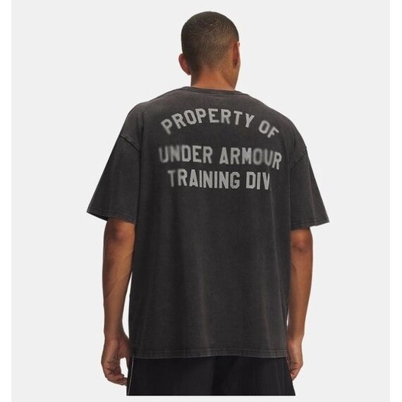 Under Armour UA Heavyweight Property Of UA męska koszulka bawełna czarna, Kolor: czarny, Rozmiar: XL, 2 zdjęcie