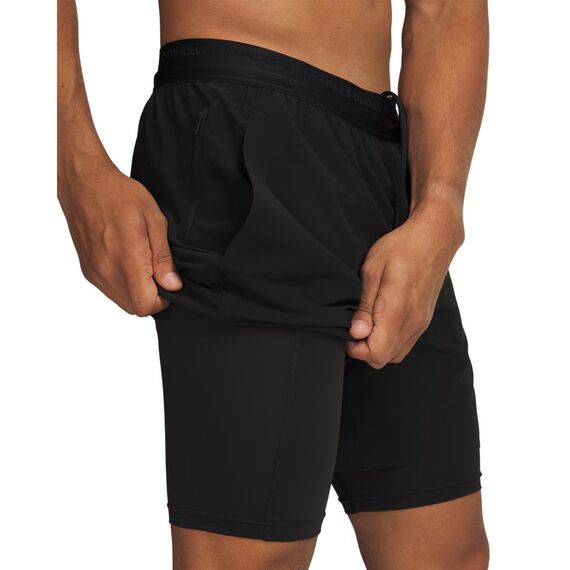 Under Armour Vanish Elite 2w1 Short szorty męskie spodenki trening czarne, Kolor: czarny, Rozmiar: 3XL, 3 zdjęcie