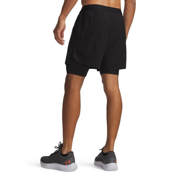 Under Armour Vanish Elite 2w1 Short szorty męskie spodenki trening czarne, Kolor: czarny, Rozmiar: 3XL, 2 zdjęcie