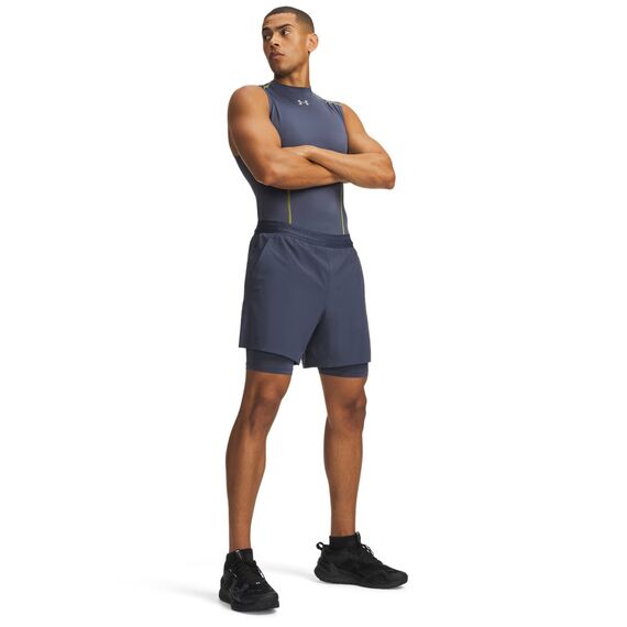 Under Armour Vanish Elite 2w1 Short szorty męskie spodenki trening szare, Kolor: szary, Rozmiar: L, 3 zdjęcie