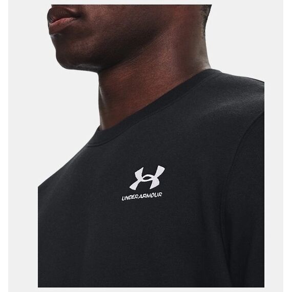 Under Armour UA Icon Fleece Crew męska bluza bez kaptura na co dzień czarna, Kolor: czarny, Rozmiar: 3XL, 5 zdjęcie