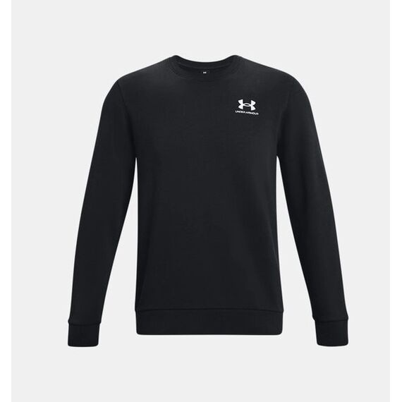 Under Armour UA Icon Fleece Crew męska bluza bez kaptura na co dzień czarna, Kolor: czarny, Rozmiar: S, 3 zdjęcie