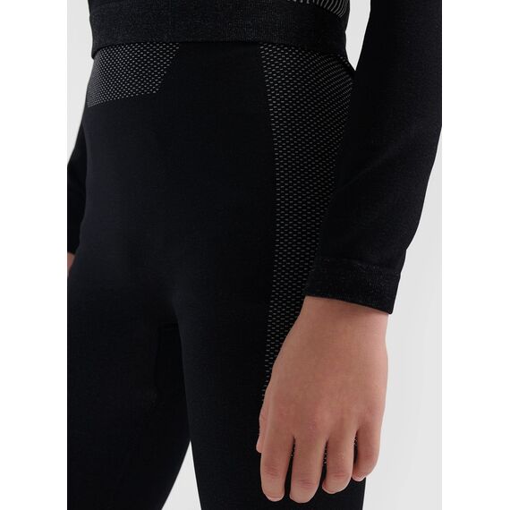 4F Legginsy termiczne bielizna M331 SKI UNDERWEAR czarna, Kolor: czarny, Rozmiar: 128/134, 3 zdjęcie
