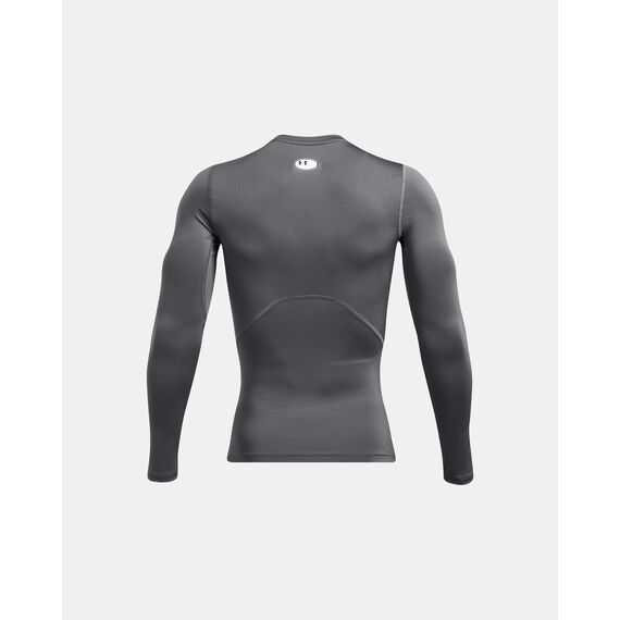 UNDER ARMOUR Męska koszulka kompresyjna z długim rękawem HeatGear szara, Kolor: szary, Rozmiar: 3XL, 4 zdjęcie