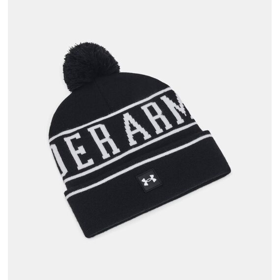 Under Armour Halftime Pom Beanie męska czapka zimowa z pomponem czarna, 2 zdjęcie