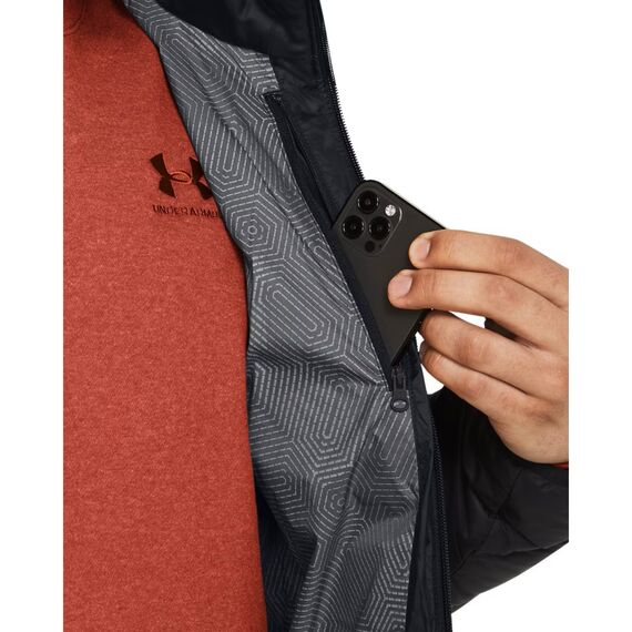 Under Armour Legend Down Hooded Jacket męska kurtka puchowa kaptur czarna, Kolor: czarny, Rozmiar: S, 7 zdjęcie