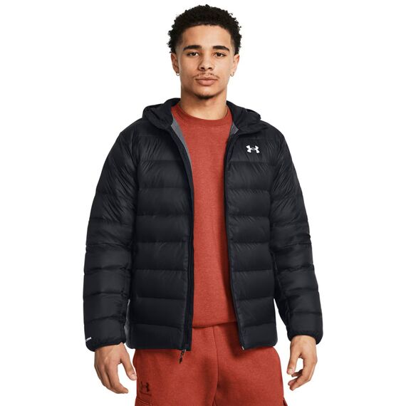 Under Armour Legend Down Hooded Jacket męska kurtka puchowa kaptur czarna, Kolor: czarny, Rozmiar: XXL