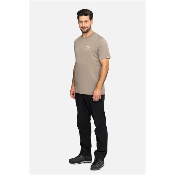 VIKING T-shirt męski Lenta Bamboo Light beżowy, Kolor: beżowy, Rozmiar: L, 4 zdjęcie