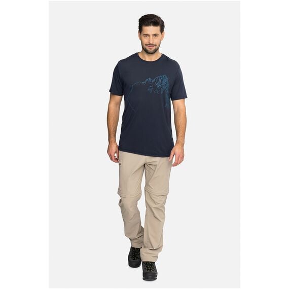 VIKING T-shirt męski Morain Bamboo granatowy, Kolor: granatowy, Rozmiar: M, 2 zdjęcie