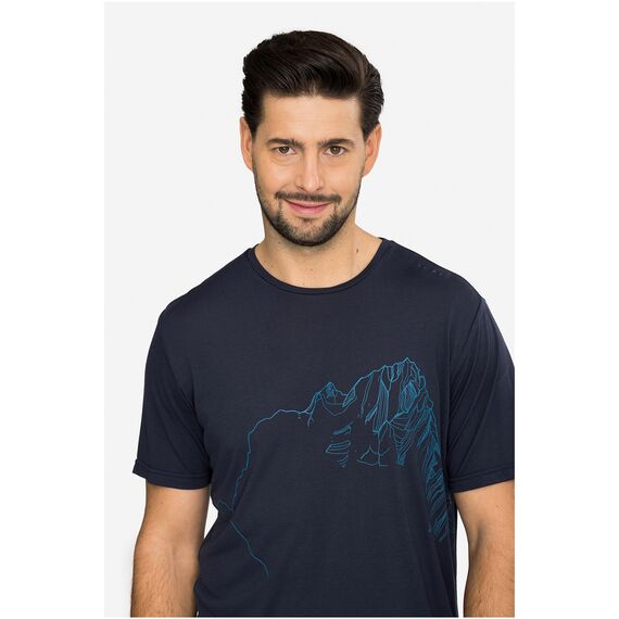VIKING T-shirt męski Morain Bamboo granatowy, Kolor: granatowy, Rozmiar: M, 5 zdjęcie