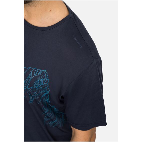 VIKING T-shirt męski Morain Bamboo granatowy, Kolor: granatowy, Rozmiar: XL, 7 zdjęcie