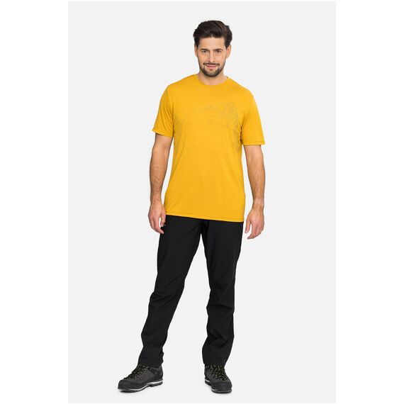 VIKING T-shirt męski Morain Bamboo żółty, Kolor: żółty, Rozmiar: L, 2 zdjęcie