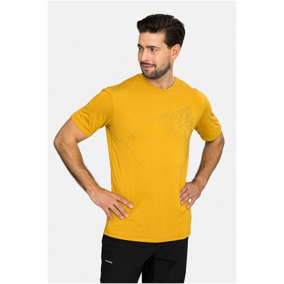 VIKING T-shirt męski Morain Bamboo żółty, Kolor: żółty, Rozmiar: M, 5 zdjęcie