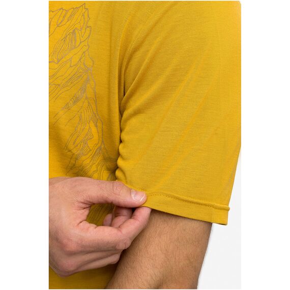 VIKING T-shirt męski Morain Bamboo żółty, Kolor: żółty, Rozmiar: M, 7 zdjęcie
