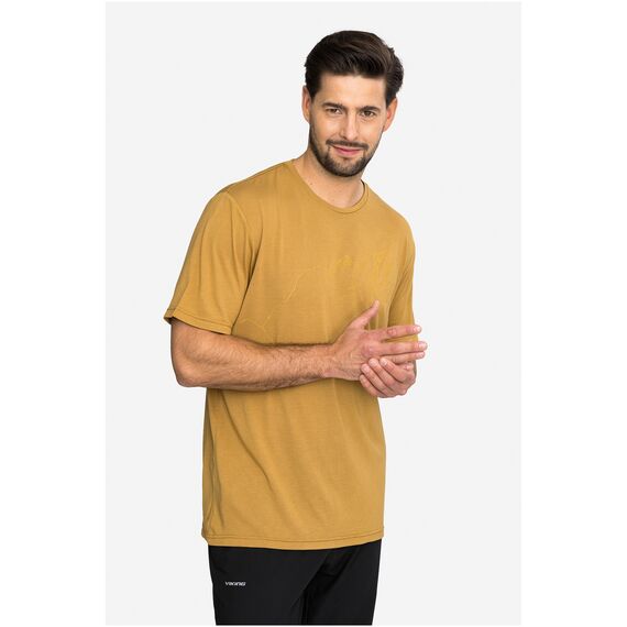 VIKING T-shirt męski Morain Bamboo brązowy, Kolor: brązowy, Rozmiar: M, 5 zdjęcie