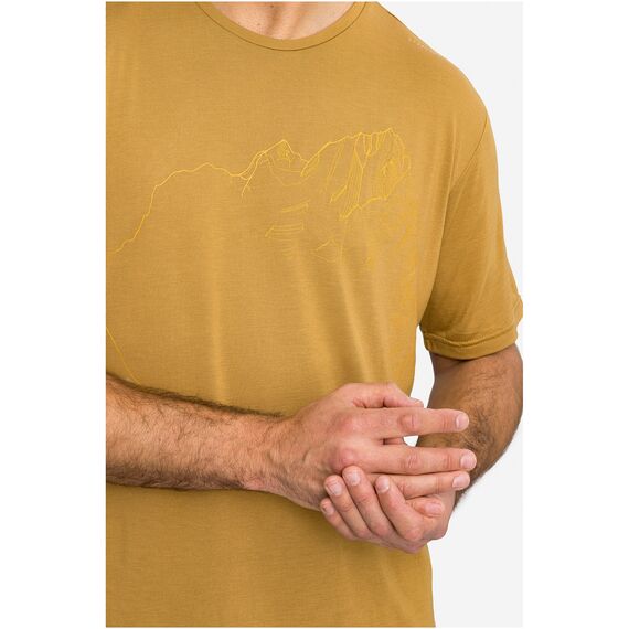 VIKING T-shirt męski Morain Bamboo brązowy, Kolor: brązowy, Rozmiar: L, 6 zdjęcie