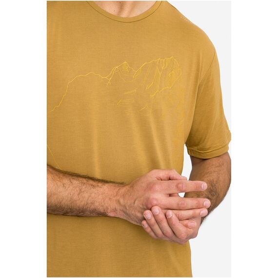 VIKING T-shirt męski Morain Bamboo brązowy, Kolor: brązowy, Rozmiar: XL, 6 zdjęcie