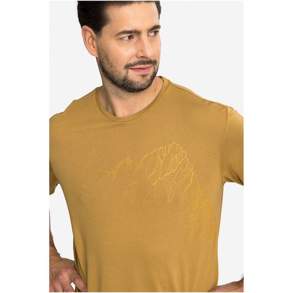 VIKING T-shirt męski Morain Bamboo brązowy, Kolor: brązowy, Rozmiar: L, 7 zdjęcie