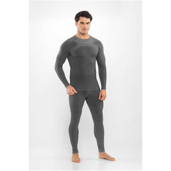 VIKING Bielizna termokatywna męska zestaw legginsy koszulka Altis Set Merino czarna, Kolor: czarny, Rozmiar: XL