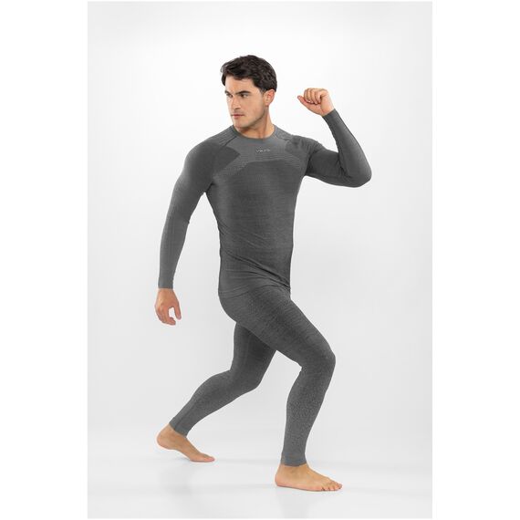 VIKING Bielizna termokatywna męska zestaw legginsy koszulka Altis Set Merino czarna, Kolor: czarny, Rozmiar: XL, 3 zdjęcie