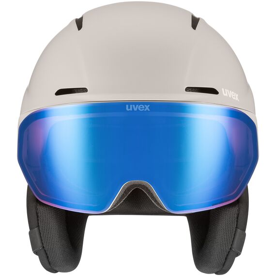UVEX Kask narciarski z goglami colorvision Horizon CV szary, Kolor: szary, Rozmiar: 51-55, 2 zdjęcie