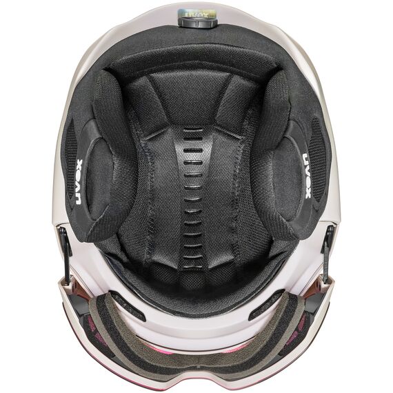 UVEX Kask narciarski z goglami colorvision Horizon CV szary, Kolor: szary, Rozmiar: 51-55, 4 zdjęcie