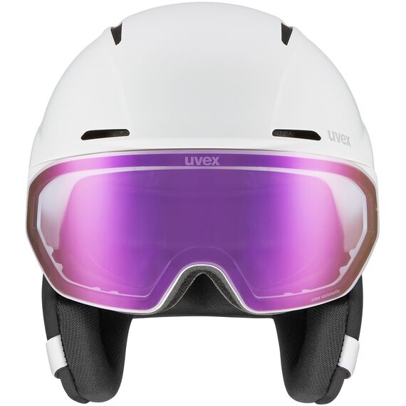 UVEX Kask narciarski hybrydowa konstrukcja wizjer Horizon V MAG MIPS biały, Kolor: biały, Rozmiar: 55-59, 2 zdjęcie