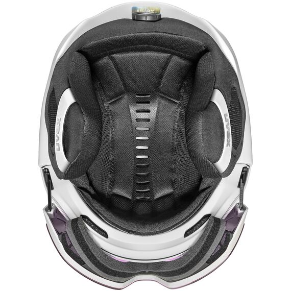 UVEX Kask narciarski hybrydowa konstrukcja wizjer Horizon V MAG MIPS biały, Kolor: biały, Rozmiar: 55-59, 4 zdjęcie