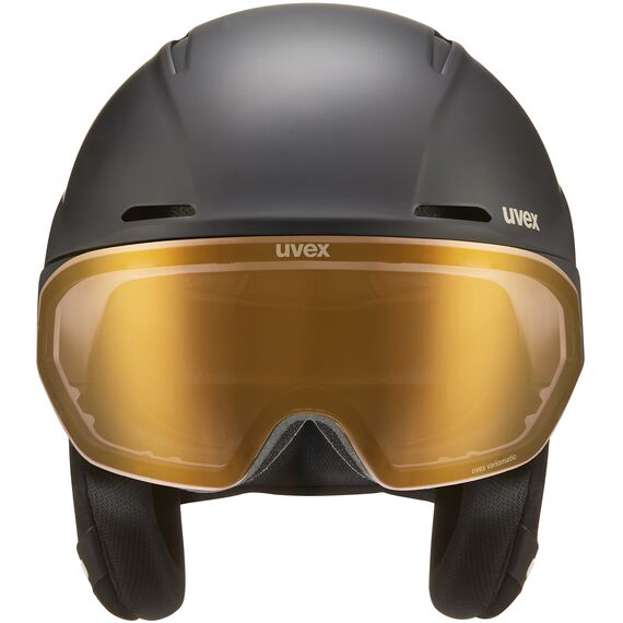 UVEX Kask narciarski hybrydowy z wizjerem Ultimate horizon MIPS czarny, Kolor: czarny, Rozmiar: 59-62, 2 zdjęcie