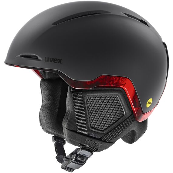 UVEX Kask narciarski Monte pro MIPS czarno-czerwony, Kolor: czerwony, Rozmiar: 59-61