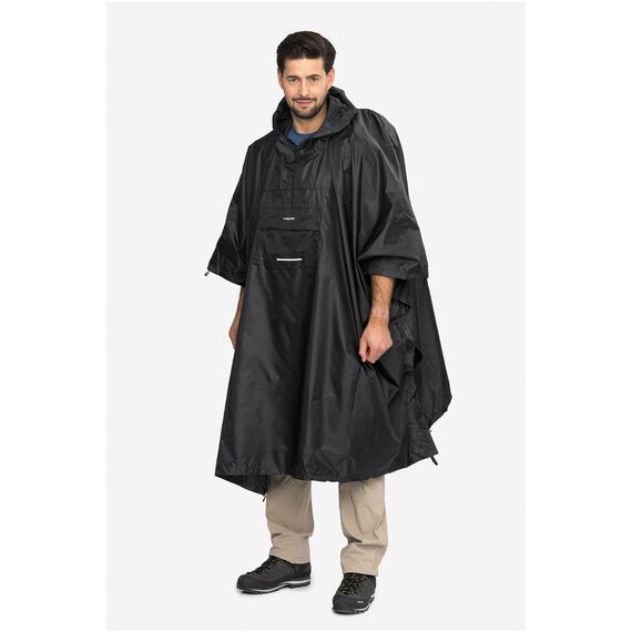VIKING Poncho przeciwdeszczowe dla dorosłych Vesper Backpack czarne, Kolor: czarny, Rozmiar: uniwersalny, 2 zdjęcie