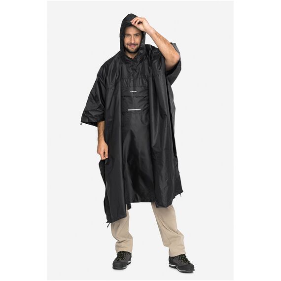 VIKING Poncho przeciwdeszczowe dla dorosłych Vesper Backpack czarne, Kolor: czarny, Rozmiar: uniwersalny, 4 zdjęcie