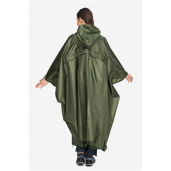 VIKING Poncho przeciwdeszczowe dla dorosłych Vesper Backpack zielone, Kolor: zielony, Rozmiar: uniwersalny, 3 zdjęcie