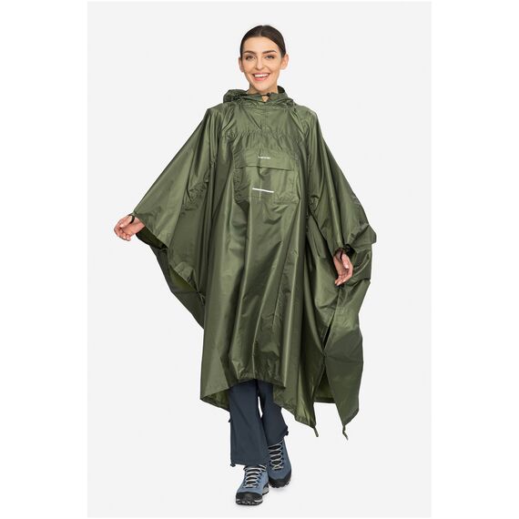 VIKING Poncho przeciwdeszczowe dla dorosłych Vesper Backpack zielone, Kolor: zielony, Rozmiar: uniwersalny, 4 zdjęcie