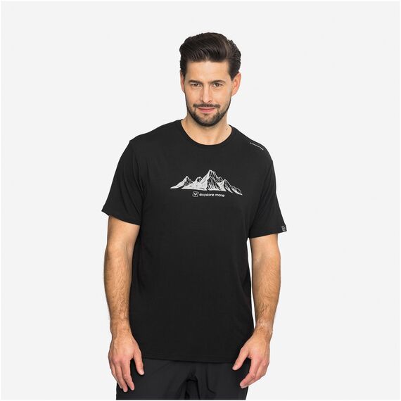 VIKING T-shirt męski Lenta Bamboo Light czarny, Kolor: czarny, Rozmiar: M