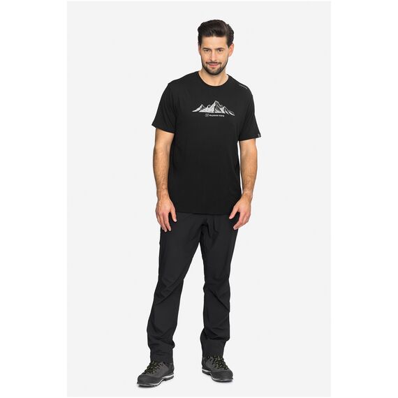 VIKING T-shirt męski Lenta Bamboo Light czarny, Kolor: czarny, Rozmiar: XXL, 2 zdjęcie