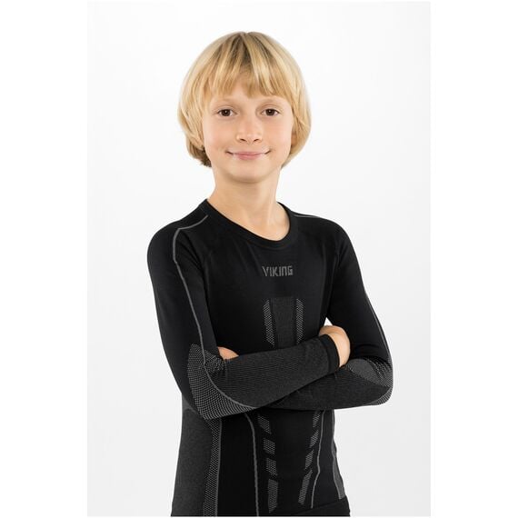 VIKING Bielizna dziecięca zestaw koszulka legginsy Riko 2.0 Set czarna, Kolor: czarny, Rozmiar: 116-128, 4 zdjęcie