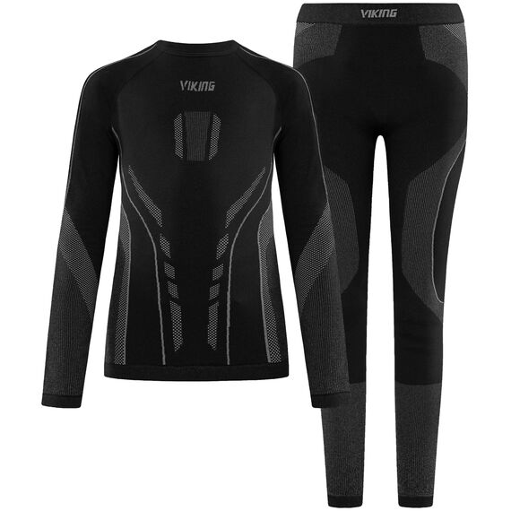 VIKING Bielizna dziecięca zestaw koszulka legginsy Riko 2.0 Set czarna, Kolor: czarny, Rozmiar: 116-128, 7 zdjęcie