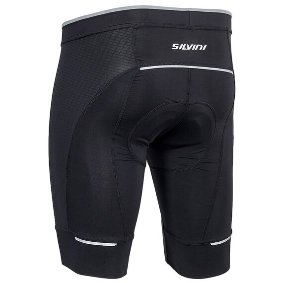 Spodenki Rowerowe Męskie  SILVINI Men's Cycling Shorts FORTORE MP1003, Kolor: czarny, Rozmiar: S, 3 zdjęcie