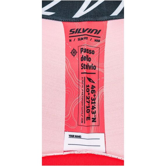 Koszulka Kolarska Męska SILVINI Stelvio MD1604, Kolor: czerwony, Rozmiar: S, 7 zdjęcie