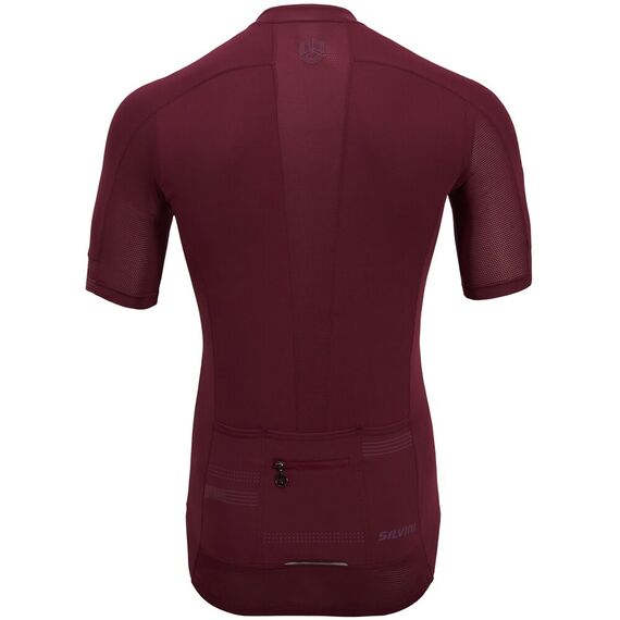 Koszulka Kolarska Męska SILVINI Ceno MD2015 bordowa, Kolor: fioletowy, Rozmiar: L, 2 zdjęcie