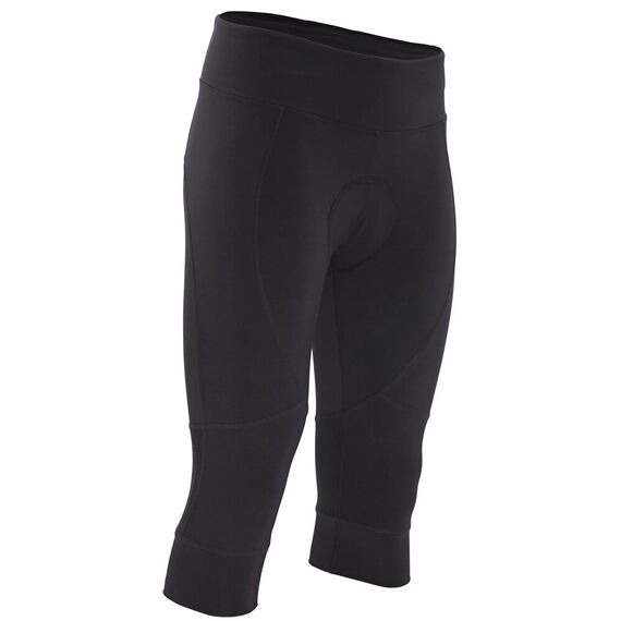 Spodenki Rowerowe Damskie 3/4 SILVINI Tinella WP2234, Kolor: czarny, Rozmiar: L